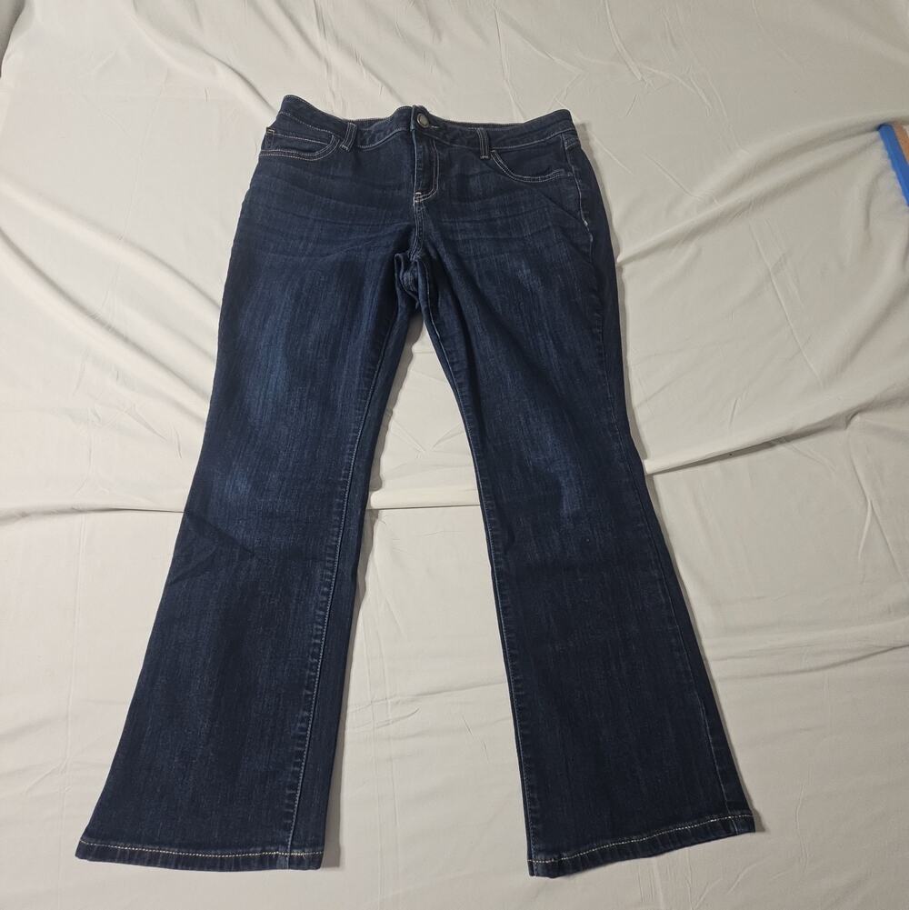 Simply Vera Vera Wang Jeans Women's 6 Bootcut Stretch Mid Rise Blue Denim
